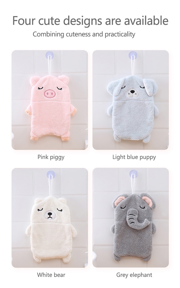 Cute cartoon hand towel-3